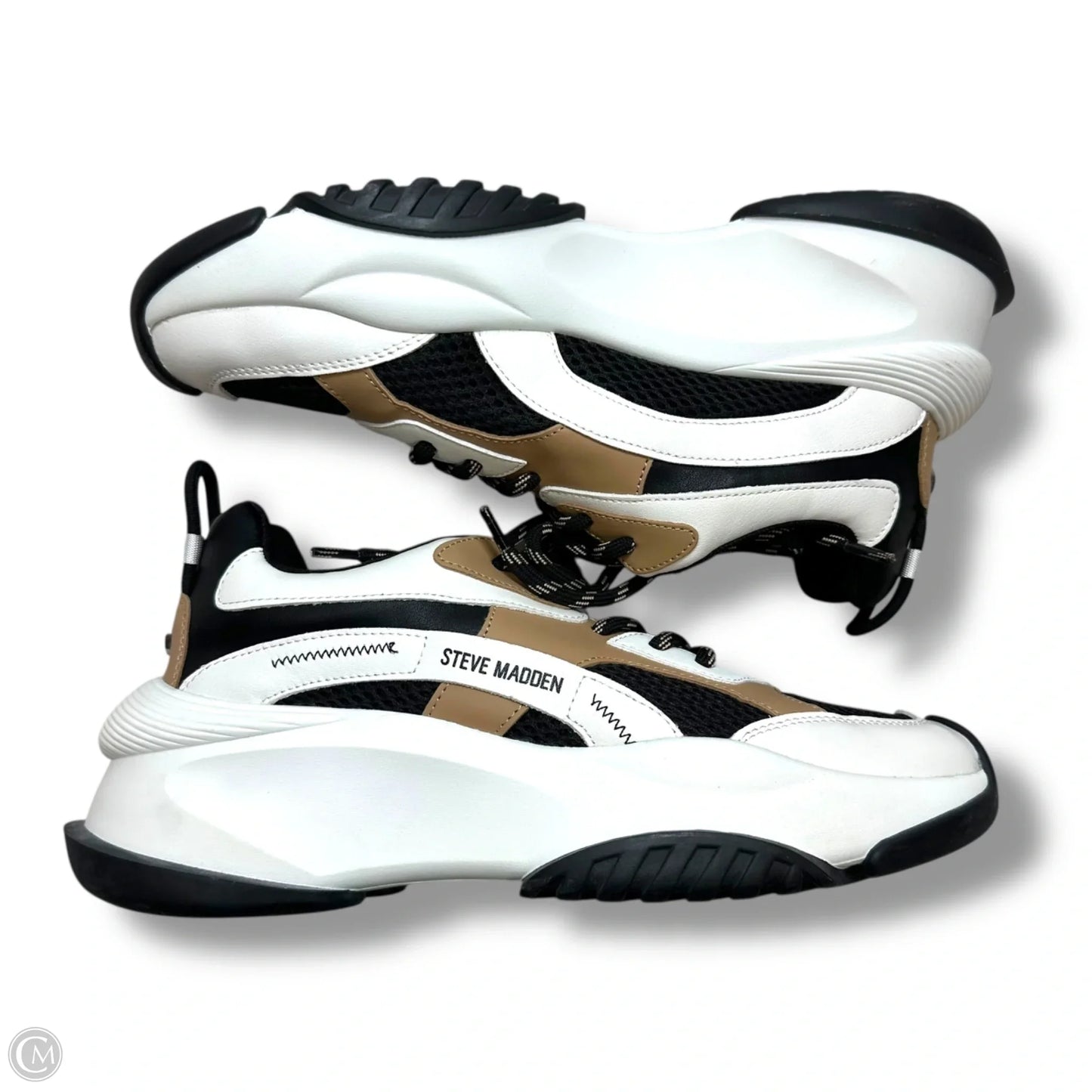 Shoes Athletic By Steve Madden In Black & Brown, Size: 8