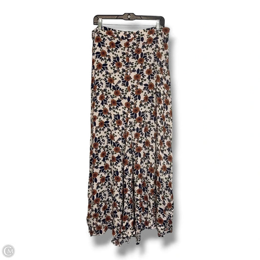 Skirt Maxi By Bobeau In Floral Print, Size: L