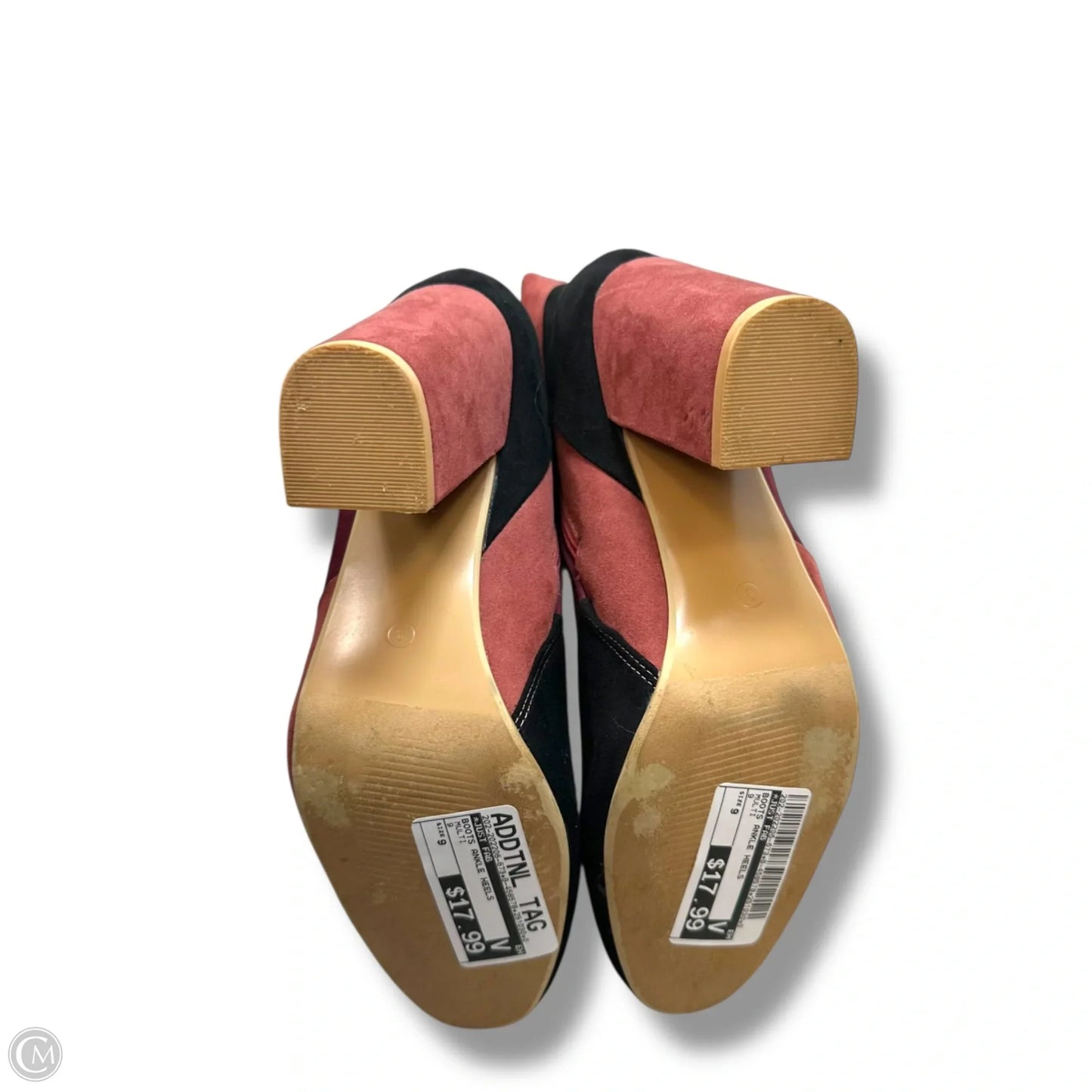 Boots Ankle Heels By Just Fab In Multi-colored, Size: 9