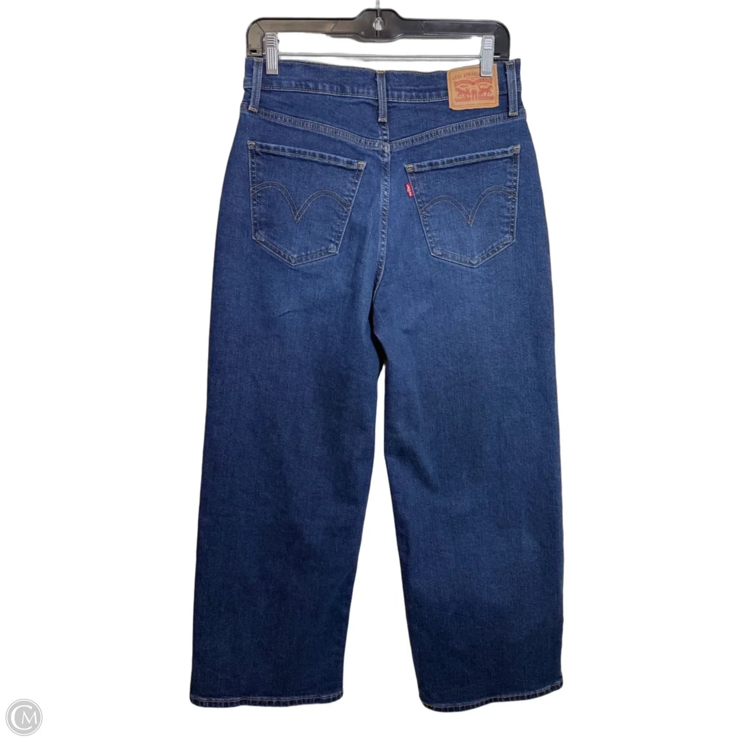 Jeans Wide Leg By Levis In Blue Denim, Size: 6