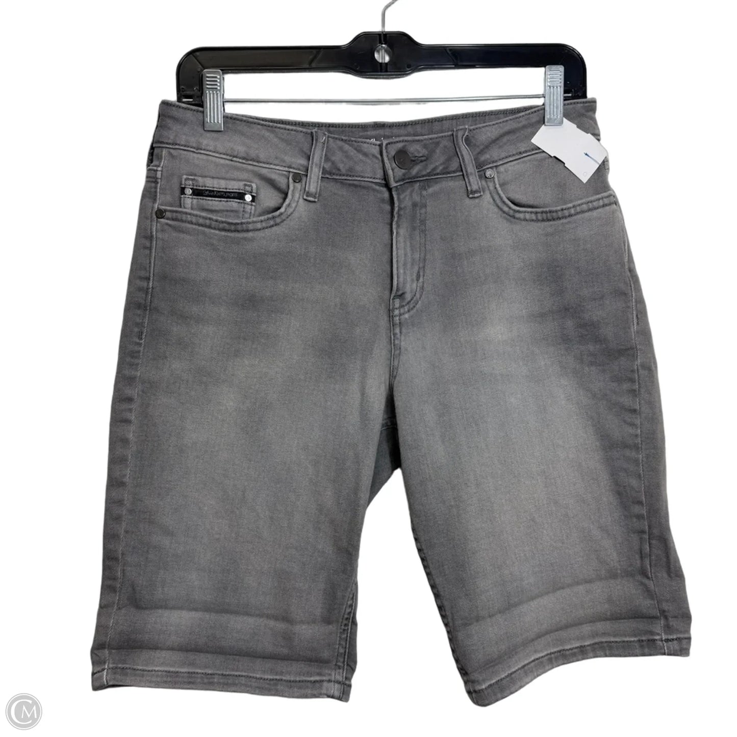 Shorts By Calvin Klein In Grey Denim, Size: 6