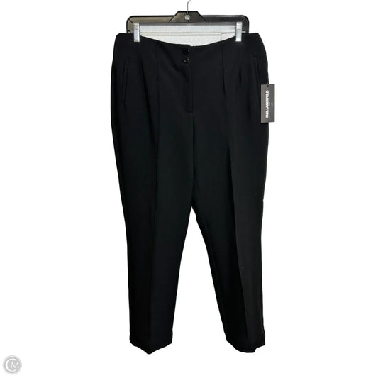 Pants Designer By Karl Lagerfeld In Black, Size: 12