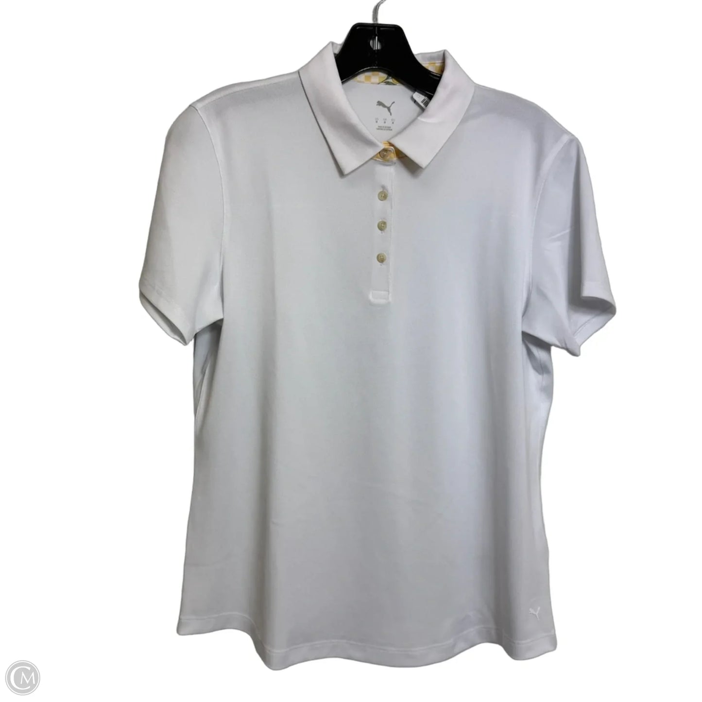 Top Short Sleeve By Puma In White, Size: M