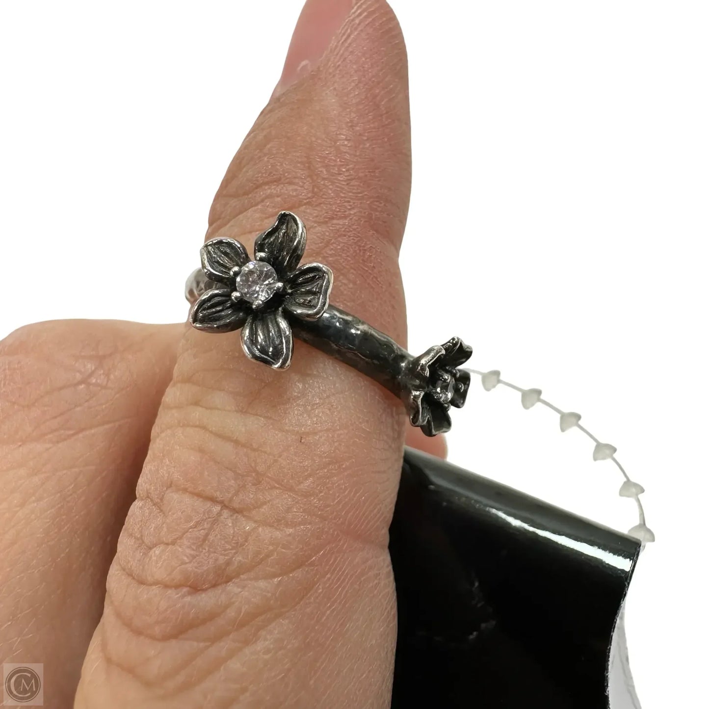 Flower Ring Sterling Silver By Stacking Ring Co. sz 8