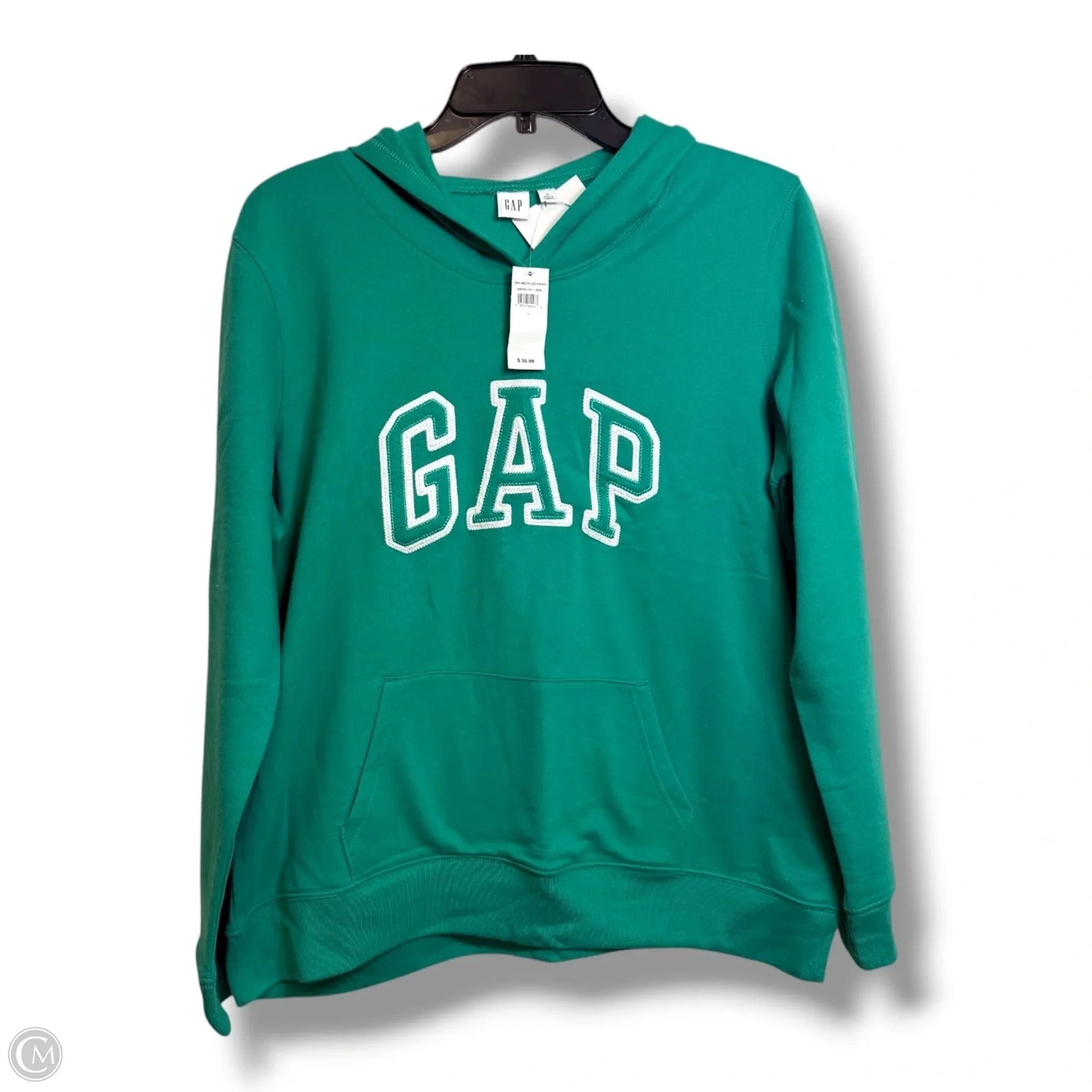 Hoodie sweatshirt By Gap In Green, Size: L