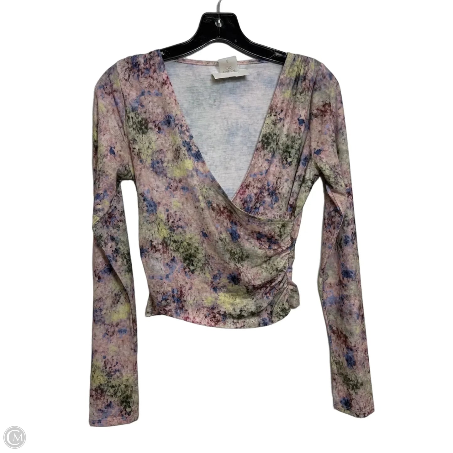 Top Long Sleeve By Calia In Floral Print, Size: S