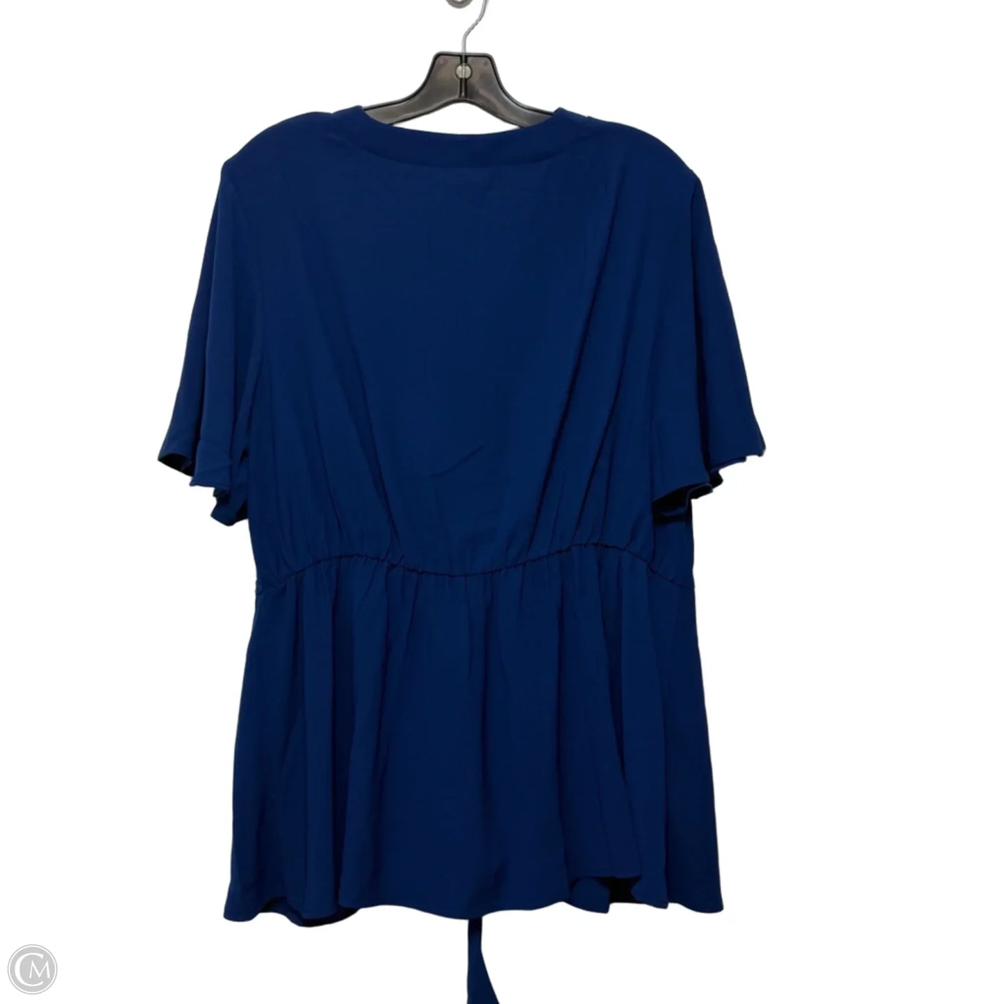 Top Short Sleeve By Grace Karin In Blue, Size: 2x
