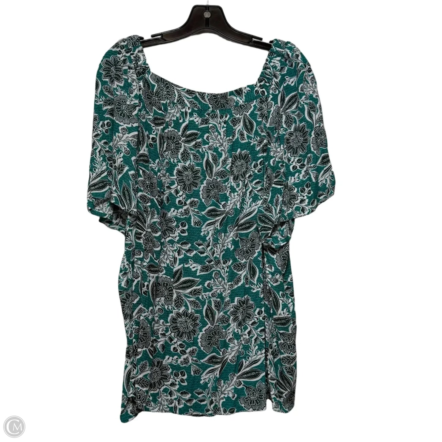Top Short Sleeve By Loft In Blue, Size: Xl