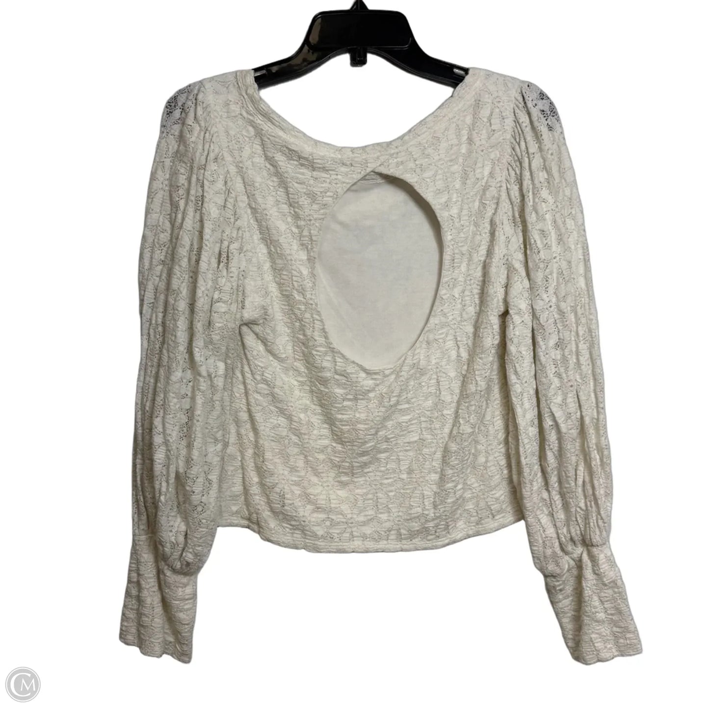 Top Long Sleeve By Free People In White, Size: Xl