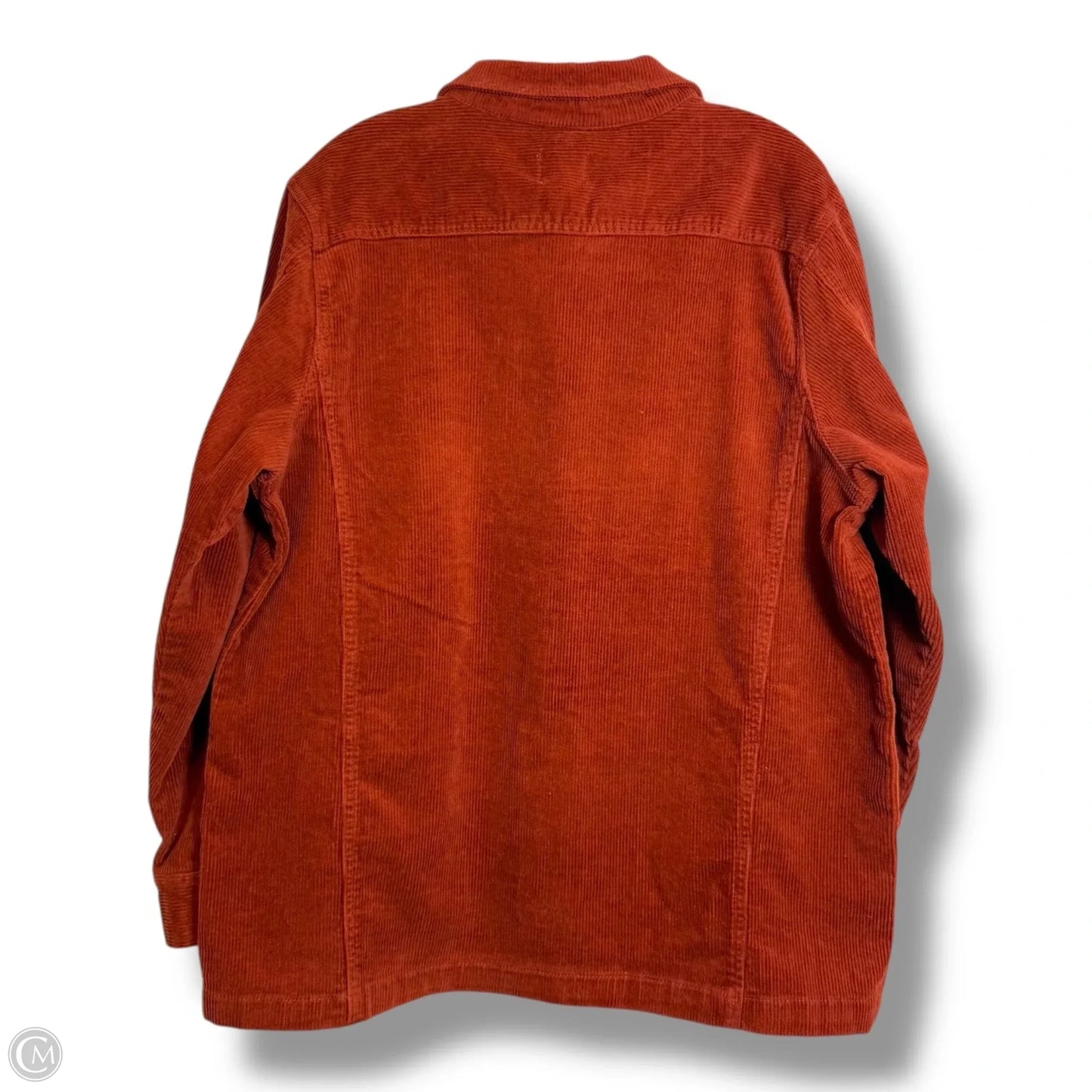 Jacket Shirt By St Johns Bay In Orange, Size: L