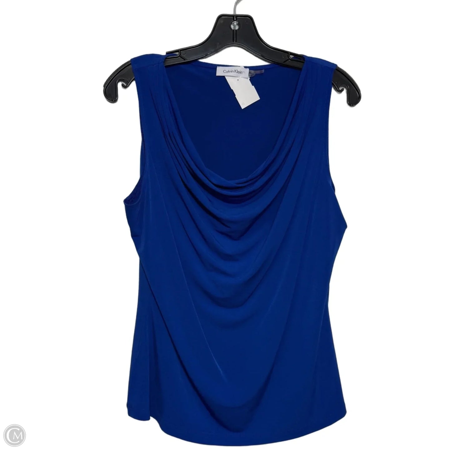 Top Sleeveless By Calvin Klein In Navy, Size: L