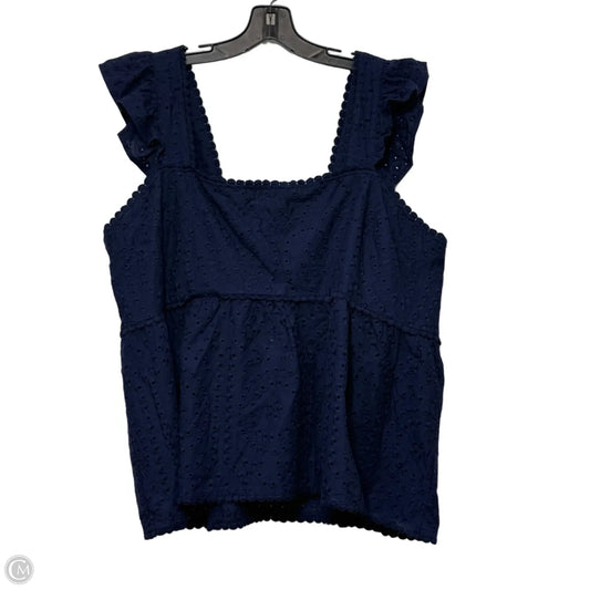 Top Sleeveless By Torrid In Navy, Size: 2x
