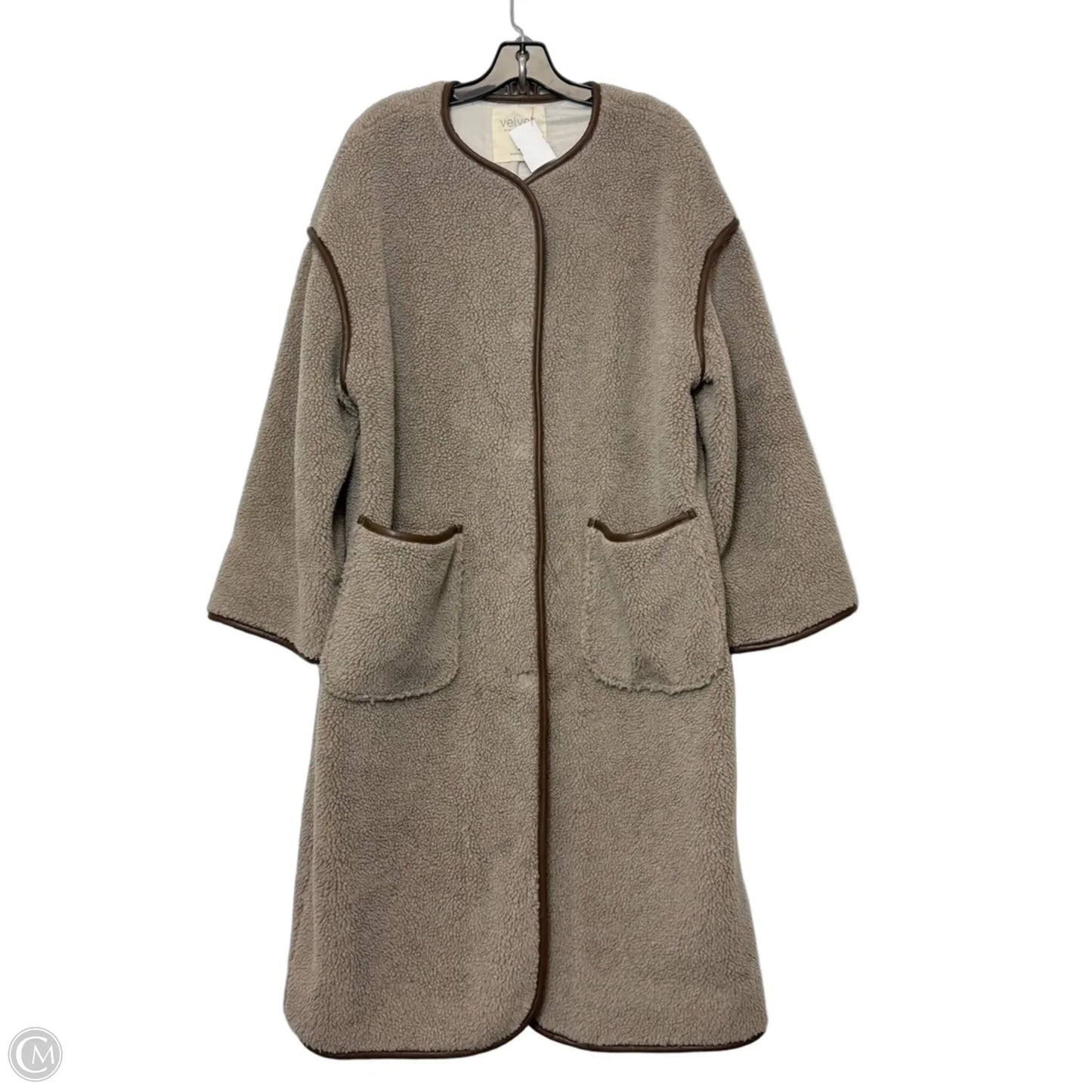 Coat Faux Fur & Sherpa By Velvet By Jenny Graham In Brown, Size: S