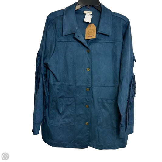 Jacket Other By Kori America In Blue, Size: L
