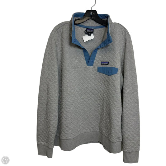 Sweatshirt Collar By Patagonia In Grey, Size: Xl