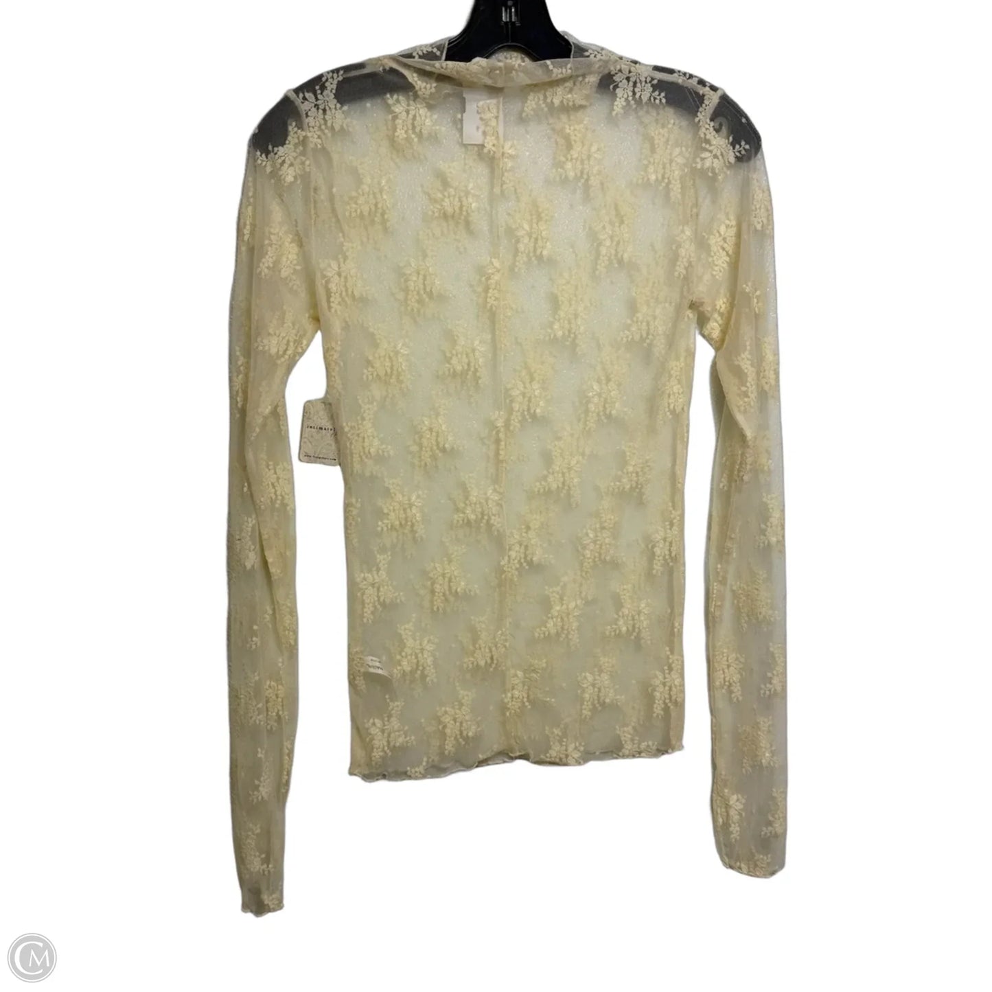Top Long Sleeve By Free People In Beige, Size: M
