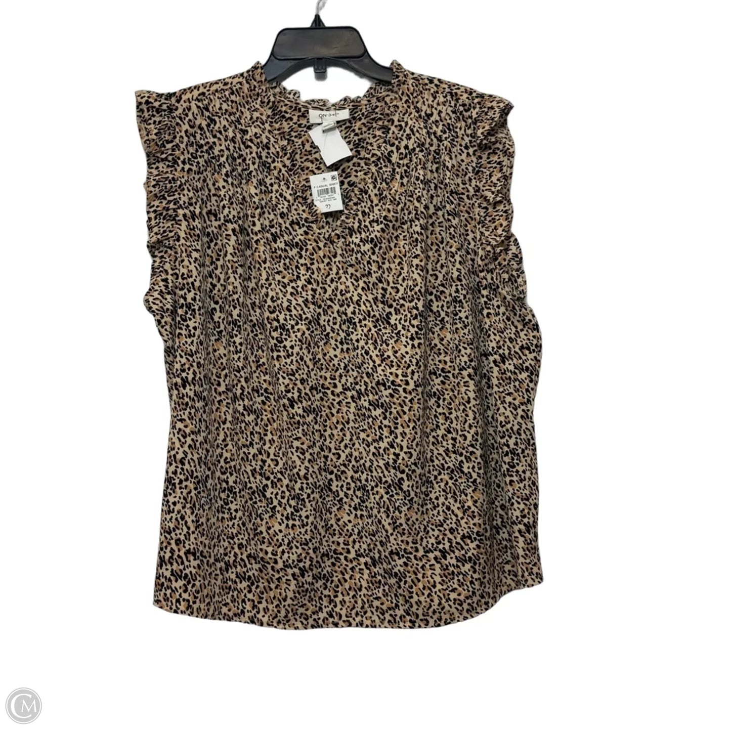 Top Sleeveless By On 34th In Animal Print, Size: 2x