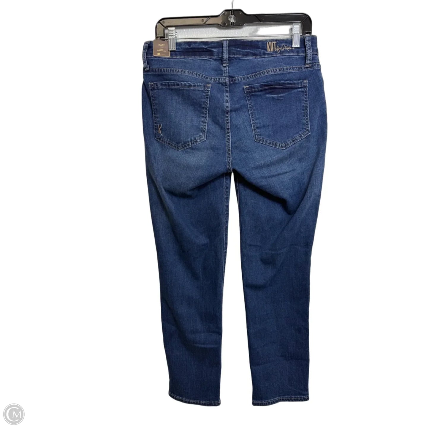 Jeans ankle Straight By Kut In Blue Denim, Size: 6