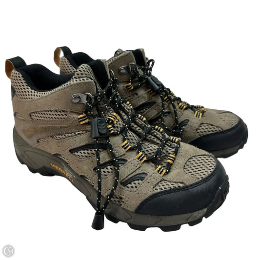 Boots Ankle Flats By Merrell In Brown, Size: 5.5