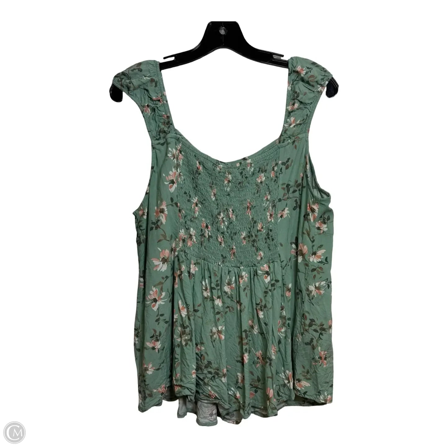 Top Sleeveless By Torrid In Teal, Size: 2x