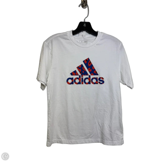 Top Short Sleeve Basic By Adidas In White, Size: S