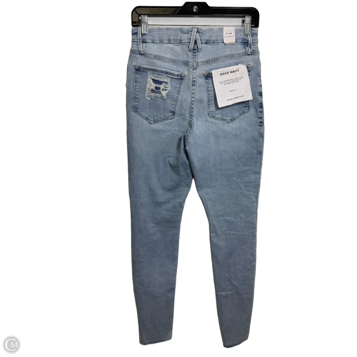 Jeans Skinny By Good American In Blue Denim, Size: 6