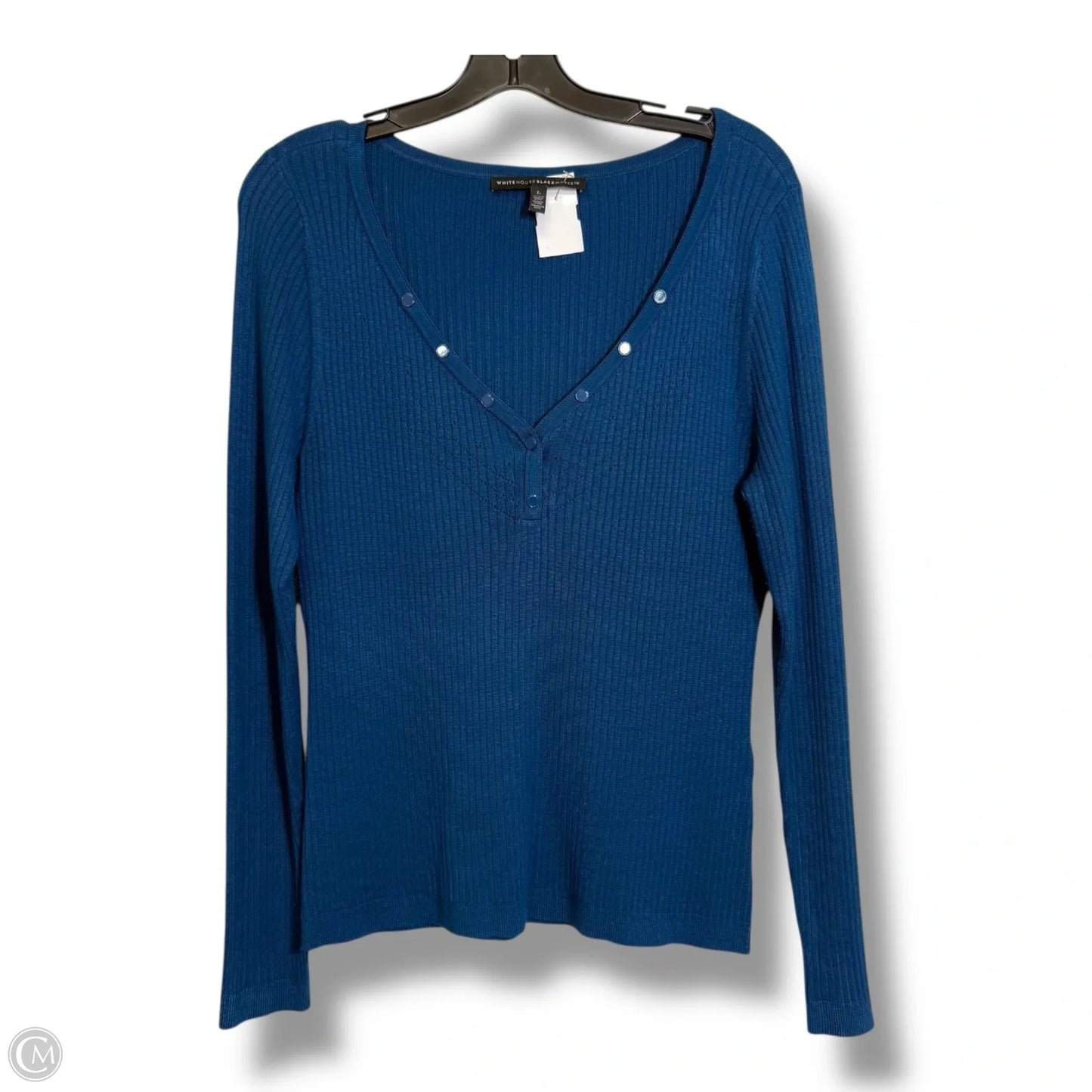 Sweater By White House Black Market O In Blue, Size: L