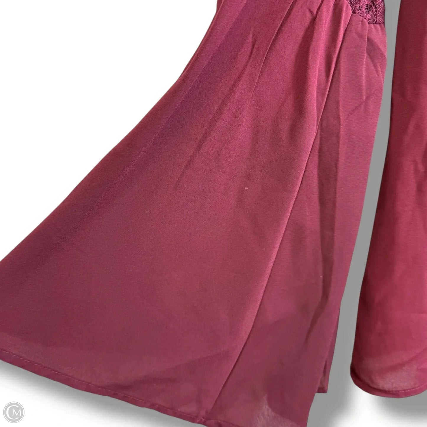 Top Long Sleeve By New York And Co In Maroon, Size: L