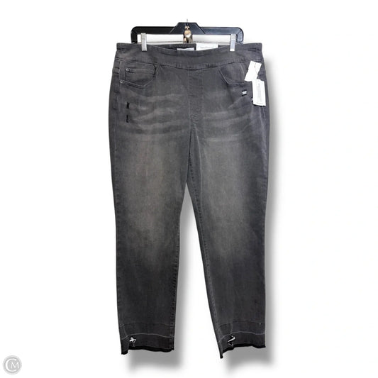 Jeans mid rise Straight By West Bound In Grey, Size: 16
