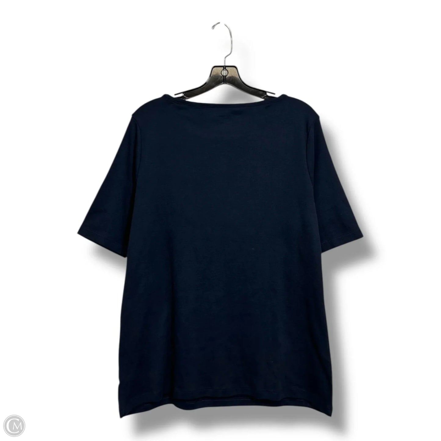 Top Short Sleeve By Tommy Hilfiger In Navy, Size: Xl