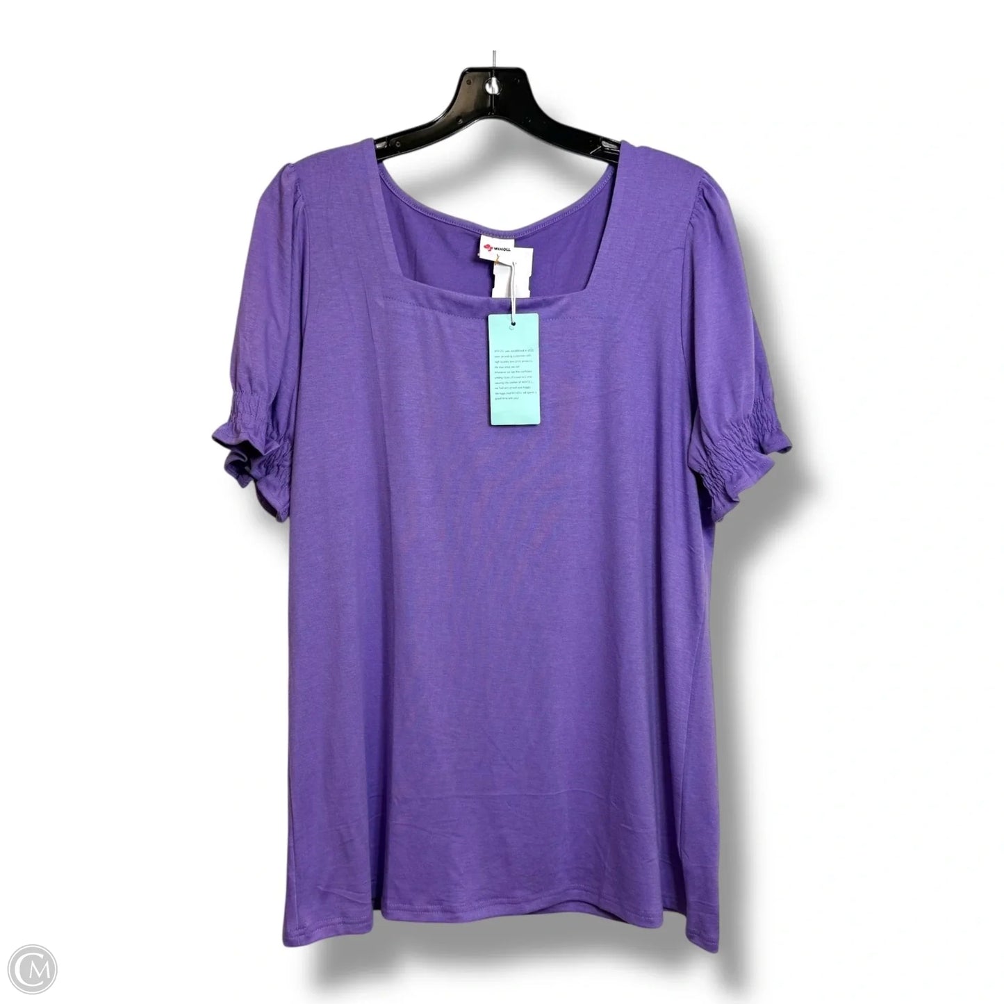 Top Short Sleeve By Clothes Mentor In Purple, Size: L