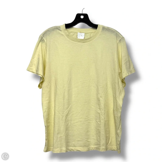 Top Short Sleeve By American Eagle In Yellow, Size: L