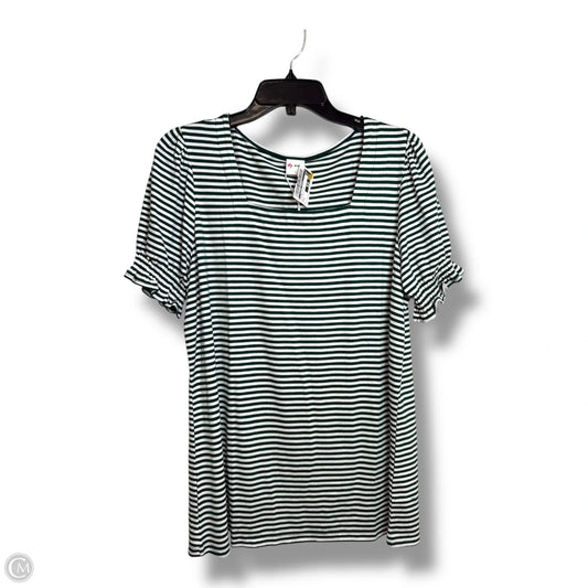 Top Short Sleeve By Clothes Mentor In Striped Pattern, Size: L
