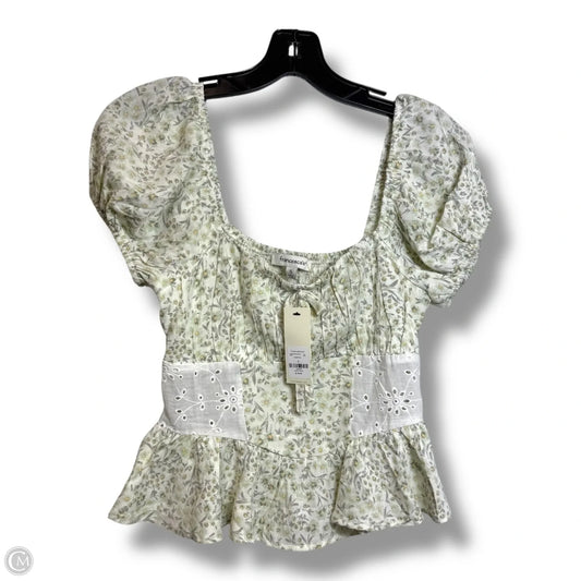 Top Short Sleeve By Francesca's In Floral Print, Size: S