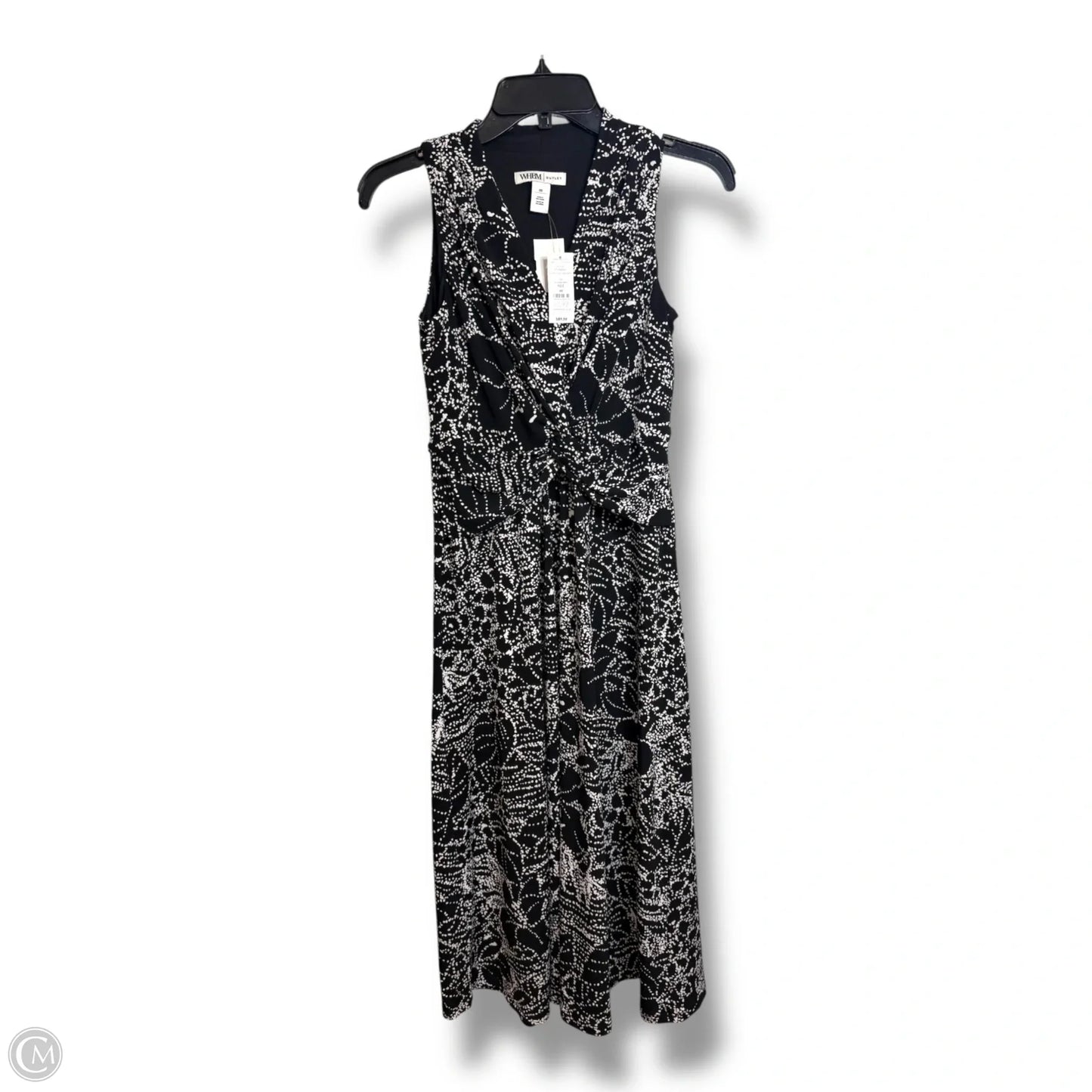 Dress Casual Midi By Clothes Mentor In Black & White, Size: 00