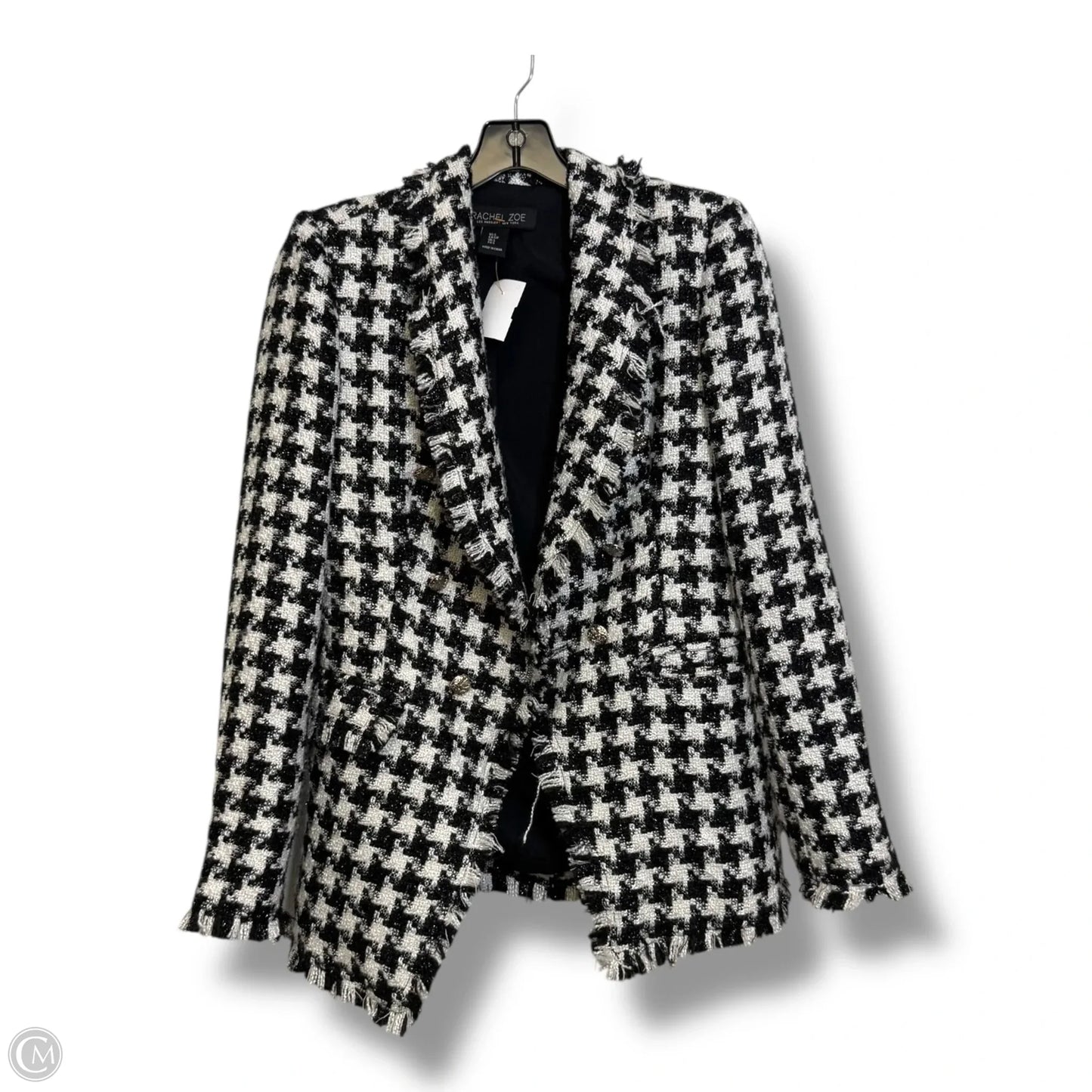 Blazer By Rachel Zoe In Checkered Pattern, Size: S