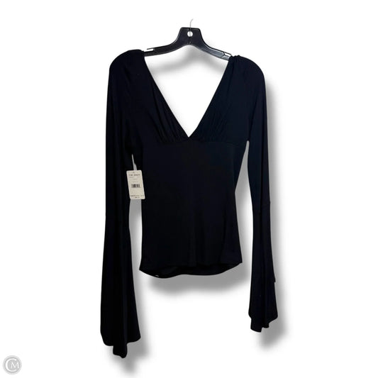 Top Long Sleeve By Free People In Black, Size: M