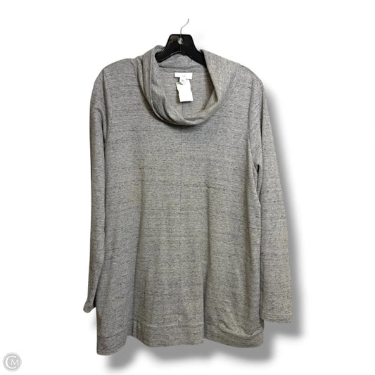 Top Long Sleeve By J. Jill In Grey, Size: L