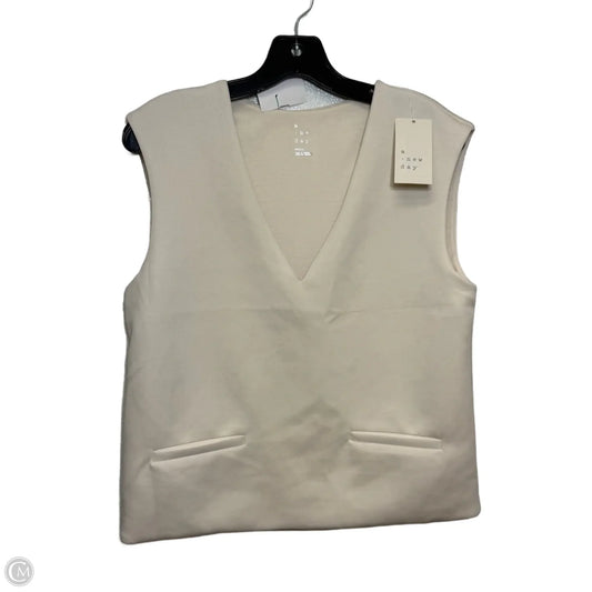 Top Sleeveless By A New Day In Cream, Size: S