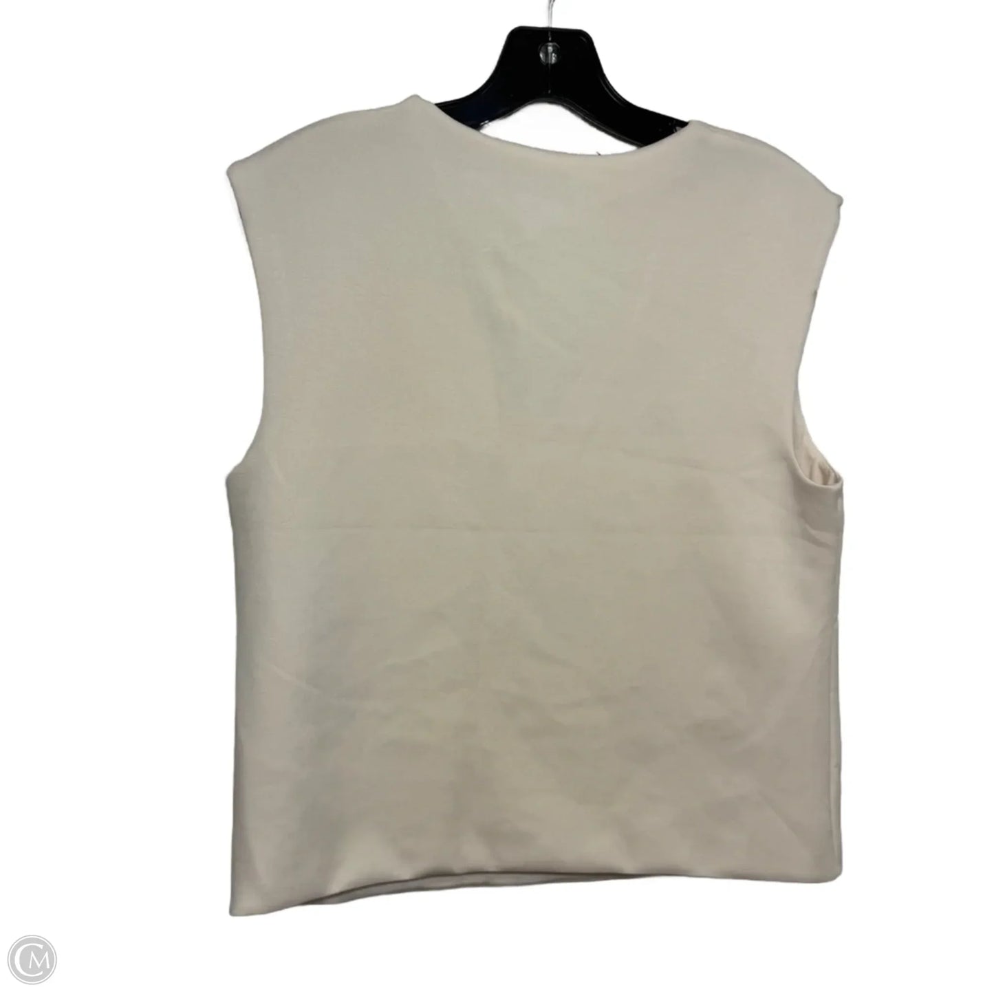 Top Sleeveless By A New Day In Cream, Size: S