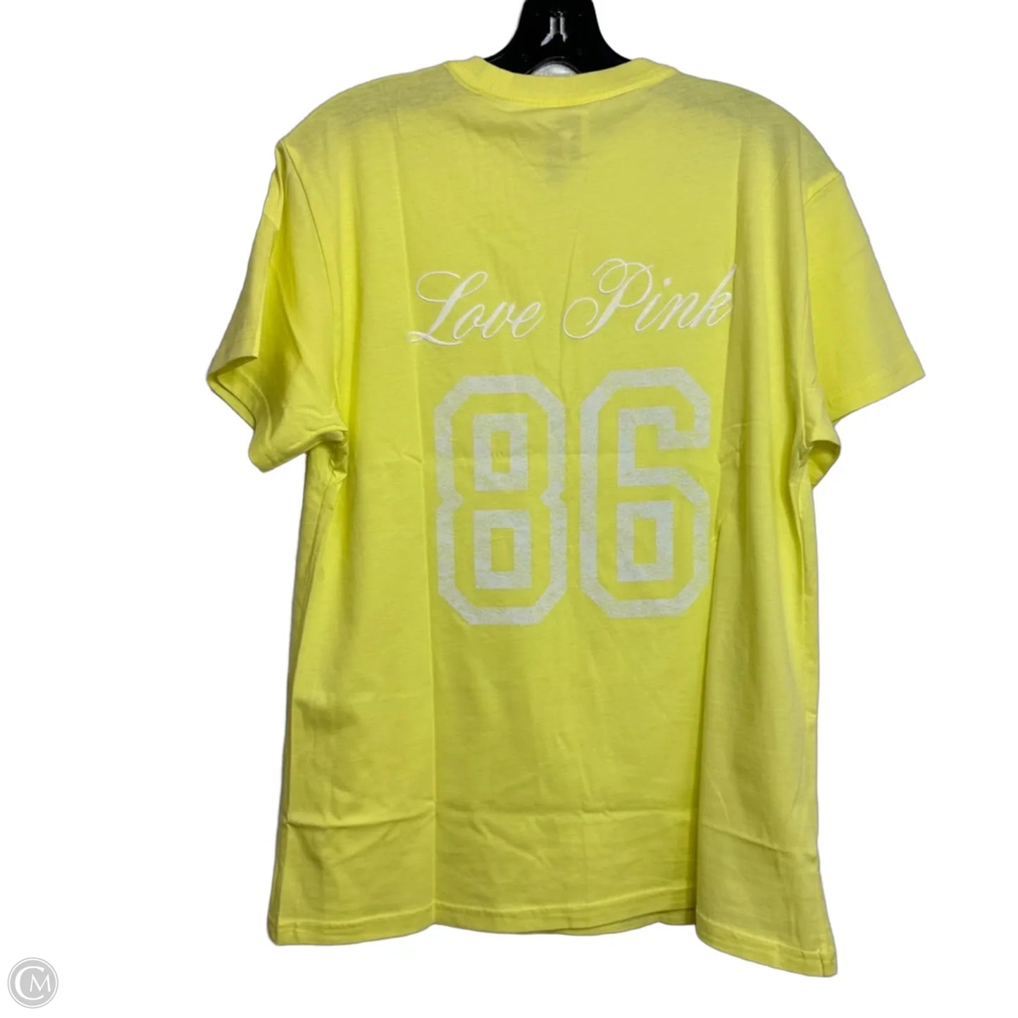 Top Short Sleeve By Pink In Yellow, Size: Xs