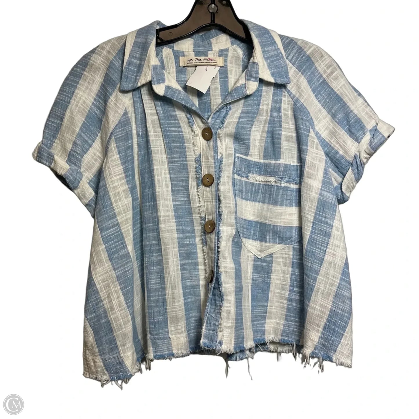 Top Short Sleeve By We The Free In Striped Pattern, Size: M