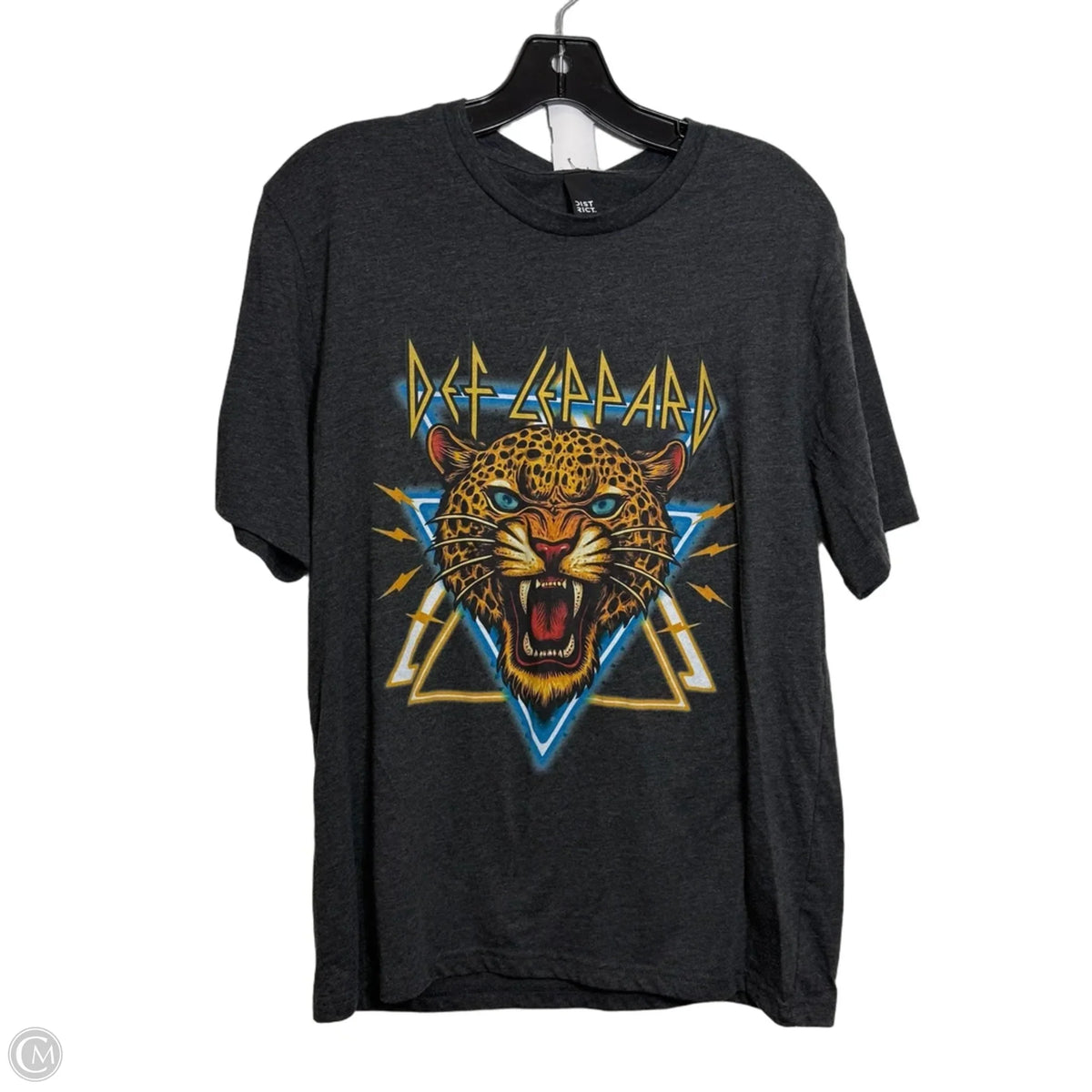 Top Short Sleeve Basic By District In Grey, Size: M