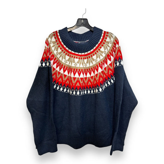 Sweater By Tommy Hilfiger In Red & White, Size: 3x