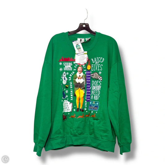 Sweatshirt Crewneck By Cmf In Green, Size: Xxl