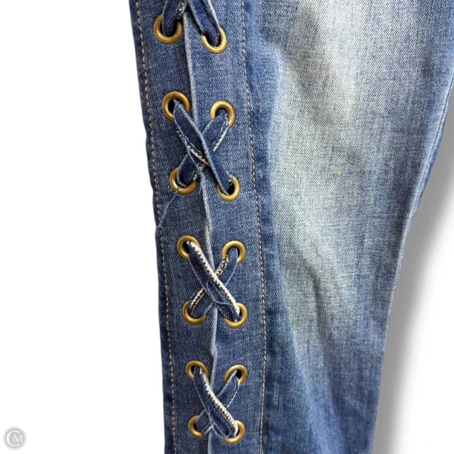 Jeans Straight By Inc In Blue Denim, Size: 6