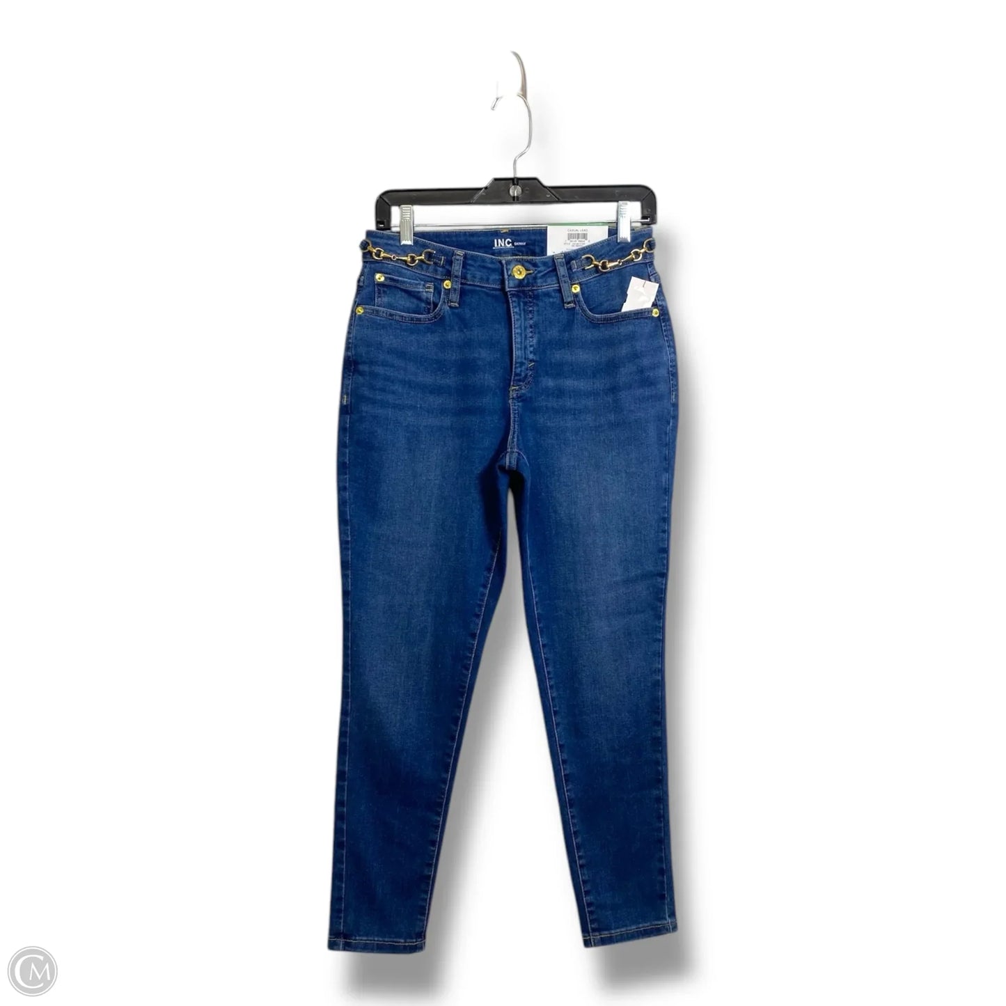 Jeans Skinny By Inc In Blue Denim, Size: 8