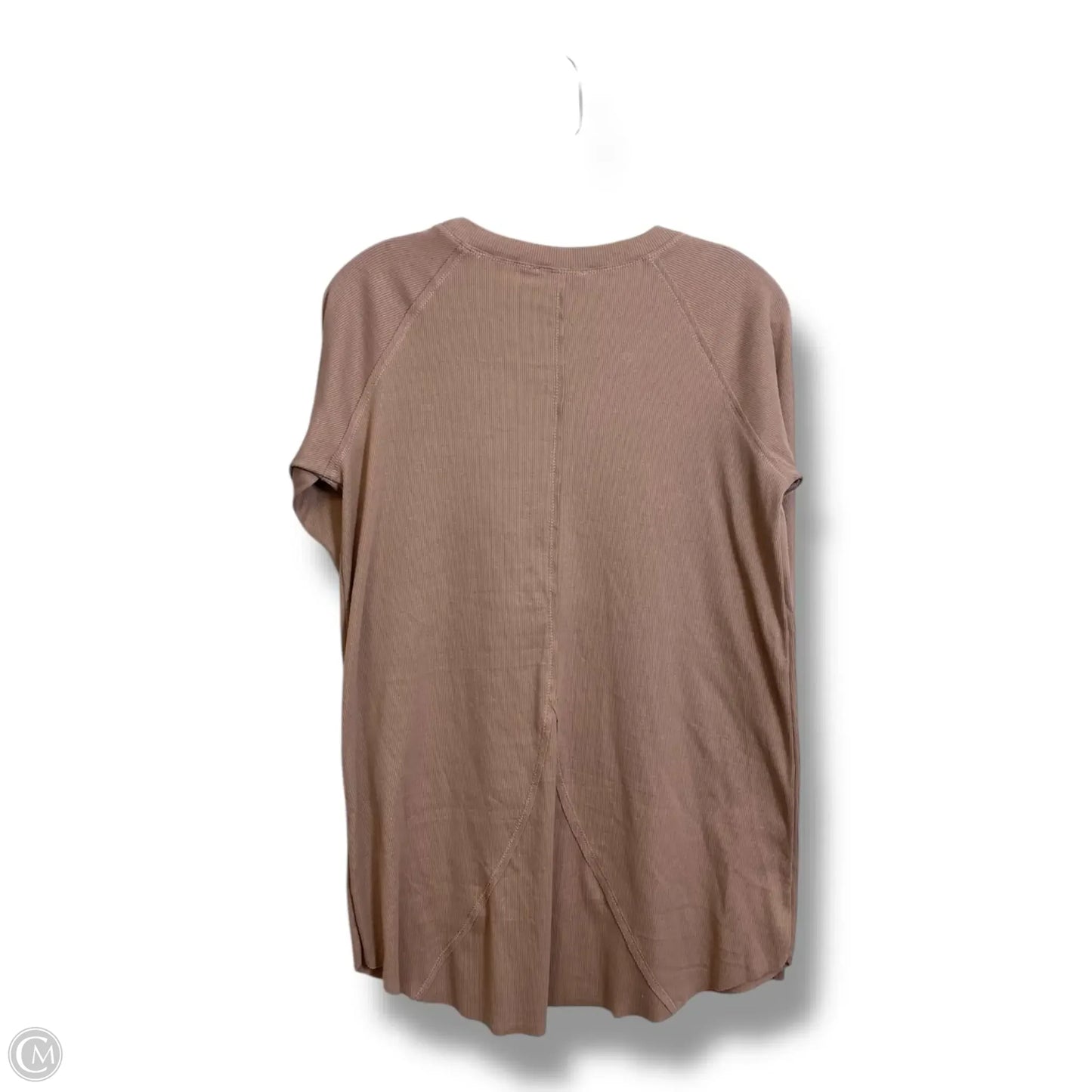 Top Long Sleeve By Easel In Taupe, Size: S
