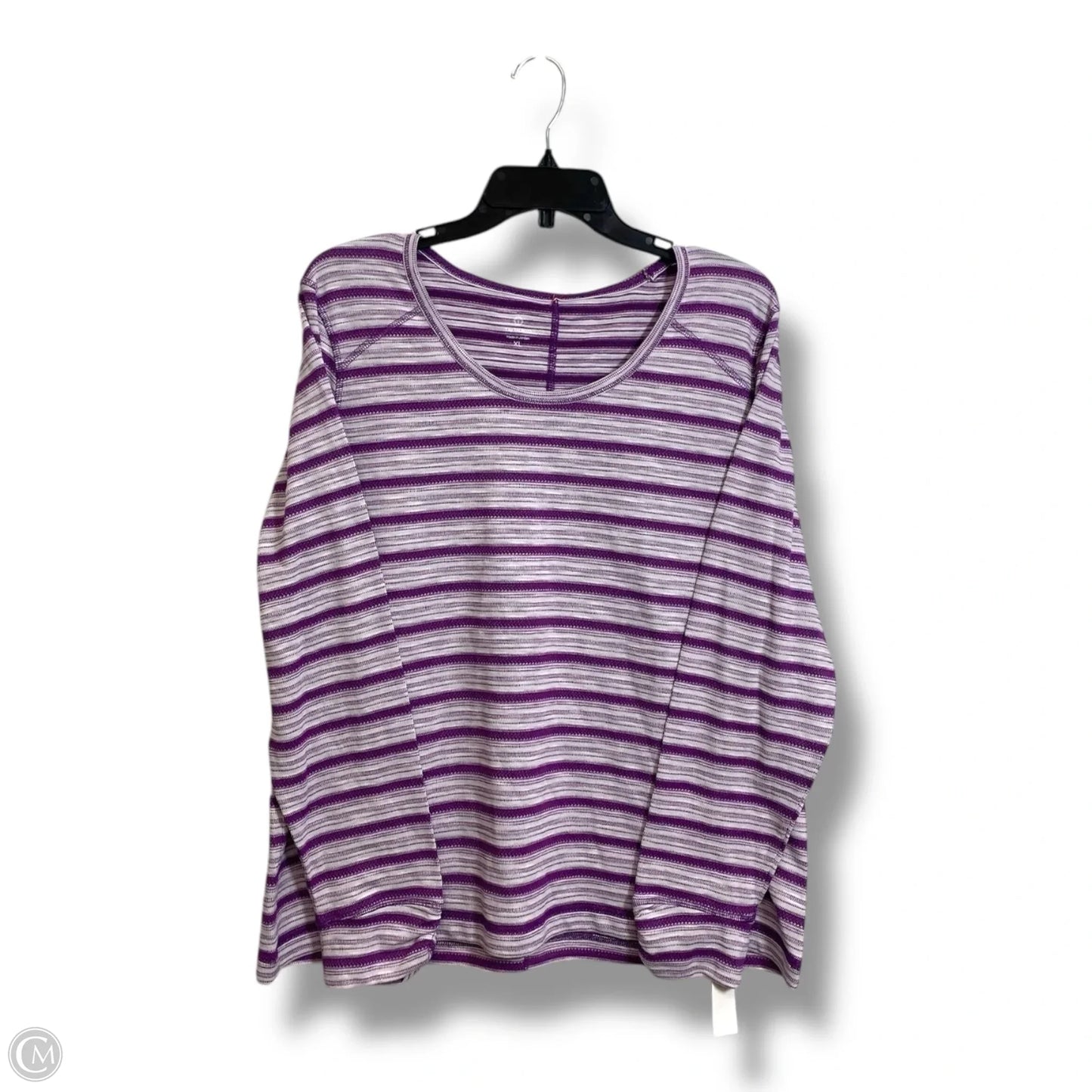 Top Long Sleeve Basic By Talbots In Purple, Size: Xl