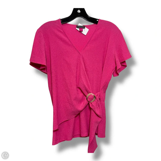 Top Short Sleeve By Vince Camuto In Pink, Size: S
